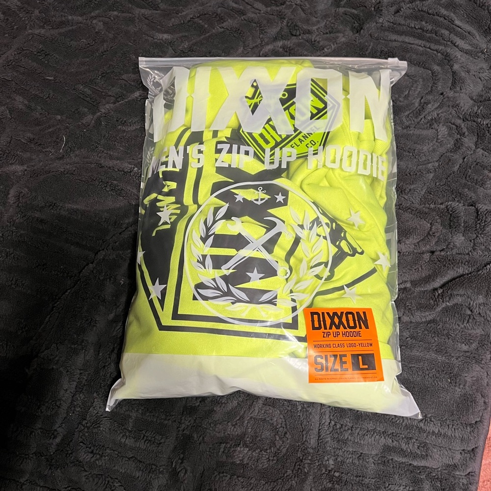 DIXXON Vibrant Yellow Zip-Up Hoodie